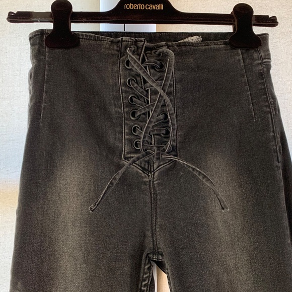 Free People Lace Up Jeans - Picture 4 of 16